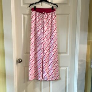 Gotkeys New Hampshire Made Lounge Pants - Pink Circles & "Cheer" Design NWOT